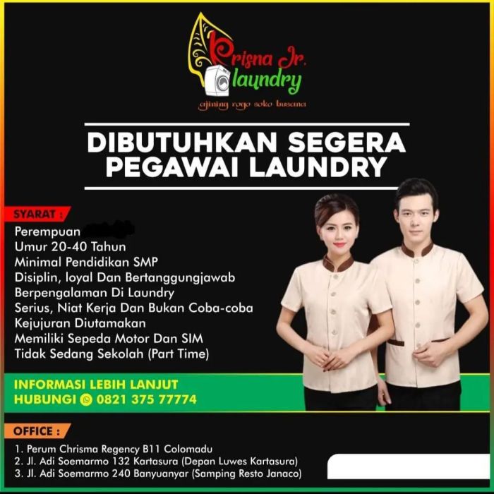 Gaji karyawan laundry