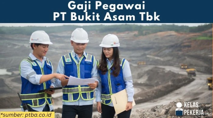 Gaji karyawan pt bukit asam persero tbk semua jabatan
