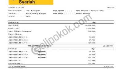 Gaji pegawai maybank syariah
