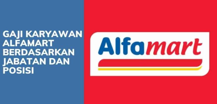 Gaji karyawan alfamart semua jabatan