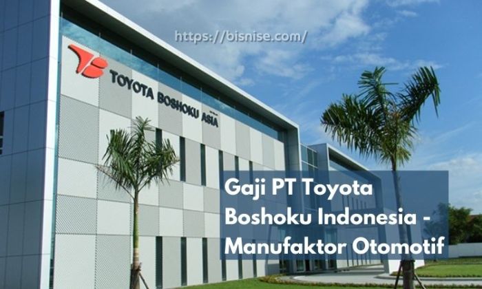 Gaji pt toyota boshoku indonesia