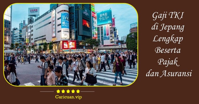 Gaji tki di jepang