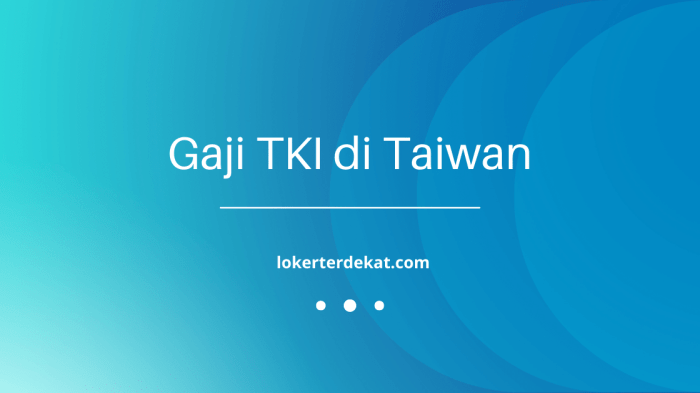 Gaji karyawan di taiwan