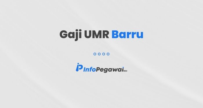 Gaji umr barru 2024 terupdate