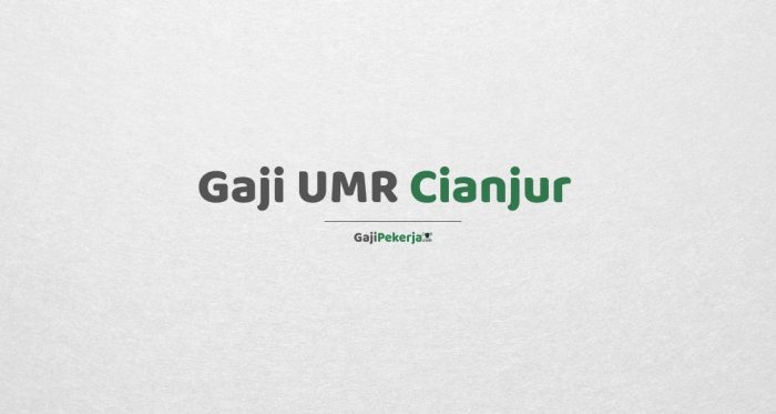 Gaji umr cianjur 2024 terbaru