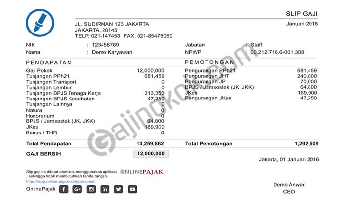 Gaji karyawan pt djarum semua jabatan