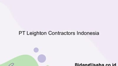 Gaji pt leighton contractors indonesia