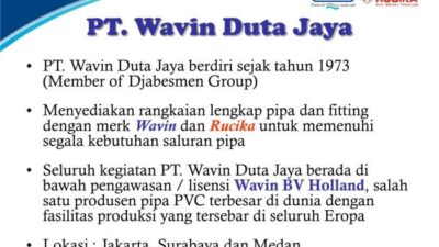 Gaji pt wavin duta jaya